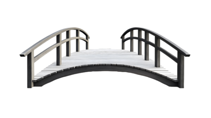 Footbridge on a transparent background. isolated background.