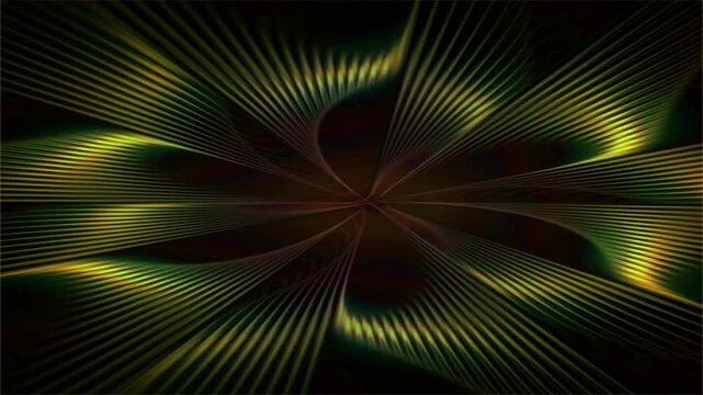 Colorful Fractal Burst with Rays and Energy in a Bright Abstract Space Pattern