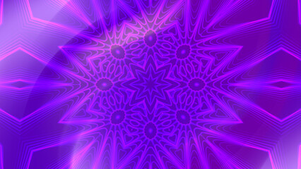 The name for this image could be Glowing Soft Purple Abstract fractal flower with stars and cosmic pattern
