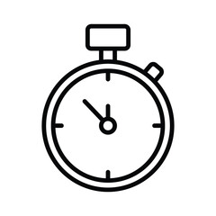 Obraz premium stopwatch icon line vector design template in trendy style