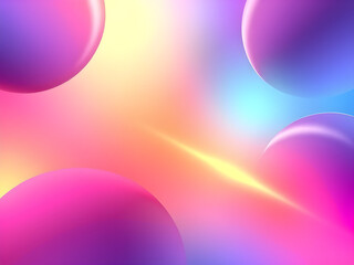 Abstract 3D Background with Vibrant Colors and Dynamic Elements