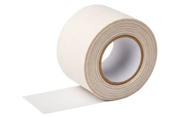 Roll of white athletic tape isolated with transparent background