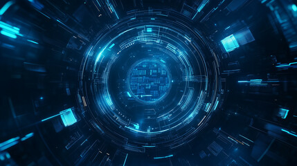 Obraz premium Sci-Fi Circular Structure