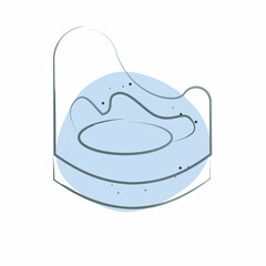 Icon Baby Patty. related to Kindergarten symbol. Color Spot Style. design editable