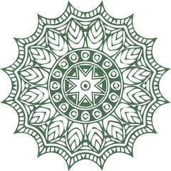 Beautiful flower art and mandala vector design