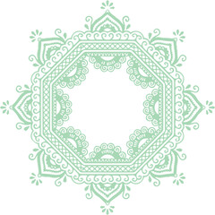 Beautiful flower art and mandala vector design