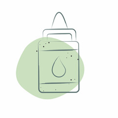 Icon Glue. related to Kindergarten symbol. Color Spot Style. design editable