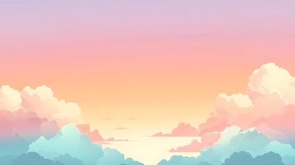 Pastel Cloudscape Sky Sunrise Scenic View