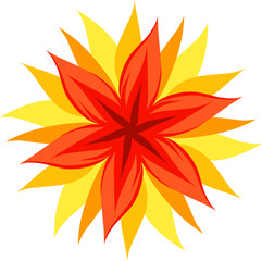 abstract flower vector