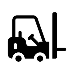 forklift glyph icon