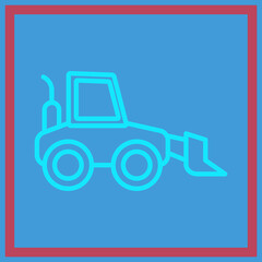 Bulldozer Icon Design