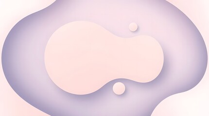 Abstract Fluid Shapes Minimalist Background with Organic Shapes and Soft Colors