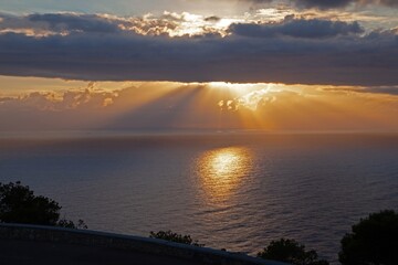 Stunning sunrise over the Mediterranean Sea at Cap Formentor