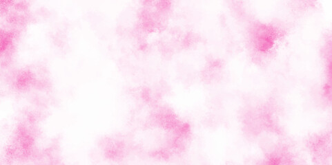 fresh and blurry pink cloud sky, Pink backgrounds watercolor vintage grunge texture, Soft and cloudy watercolor stain of pink paint texture, brush painted watercolor abstract painting background.