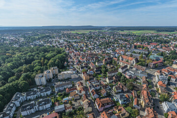 Die mittelfränkische Stadt Schwabach in der Metropolregion Nürnberg im Luftbild