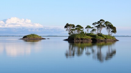 Tranquil Island Reflections