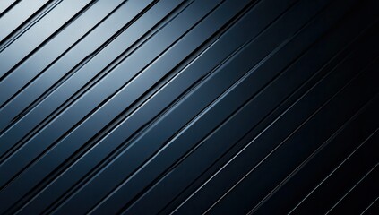 Obraz premium Sleek Black Metallic Surface with Diagonal Lines and Reflective Texture for Modern Design and Background Applications in Various Creative Projects