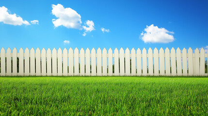 Obraz premium Wide Green Field Under Clear Blue Sky