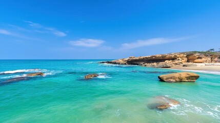 Obraz premium Tranquil Beach Scene