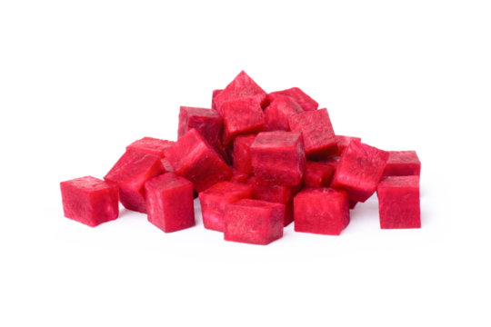 Beetroot slice isolated on white