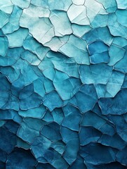 Fototapeta premium Layered textures in calming blue hues.