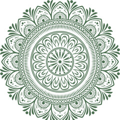 Beautiful flower art and mandala vector design