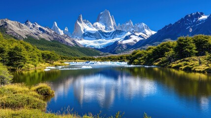 Majestic Mountain Lake Reflection