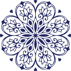 Beautiful flower art and mandala vector design