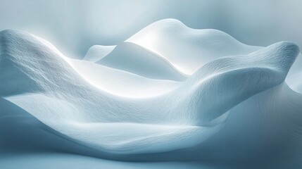 Fototapeta premium An elegant white and blue background with subtle textures and glowing highlights, evoking a sense of serenity and luxury