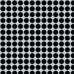 black and white seamless pattern with hearts