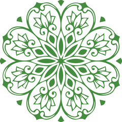 Beautiful flower art and mandala vector design