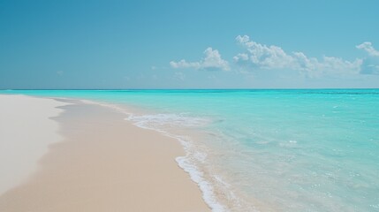 Obraz premium Serene Tropical Beach Scene