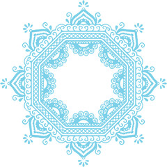 Beautiful flower art and mandala vector design