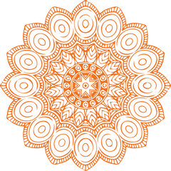Beautiful flower art and mandala vector design