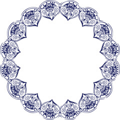 Beautiful flower art and mandala vector design