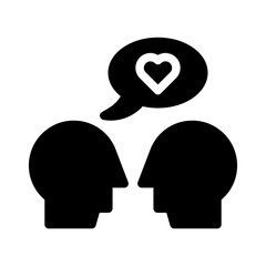 empathy glyph icon