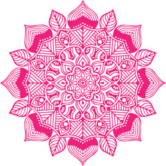 Beautiful flower art and mandala vector design