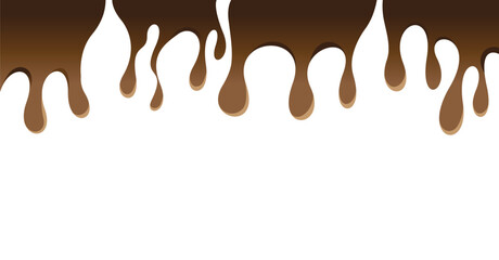 chocolate drops vector illustration