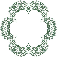 Beautiful flower art and mandala vector design