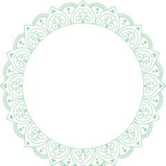 Beautiful flower art and mandala vector design