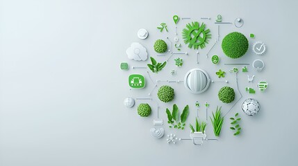 Geometric Farming Icons with AI Integration, a vibrant display of modern agriculture symbols interwoven with technology motifs, showcasing innovation and growth
