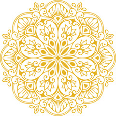 Beautiful flower art and mandala vector design