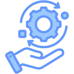 Fototapeta premium Adaptability Blue Icon