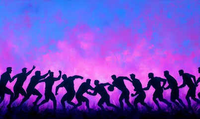 Strategic Game Planning, a vibrant scene depicting players engaged in intense discussion and strategy formulation during a competitive match