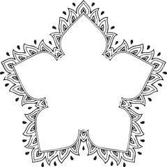 Beautiful flower art and mandala vector design