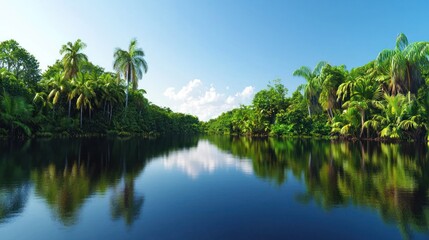Tranquil Tropical River