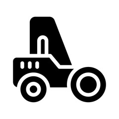 road roller glyph icon
