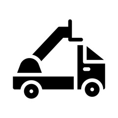 telehandler glyph icon