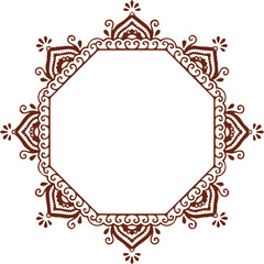 Beautiful flower art and mandala vector design