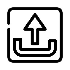upload line icon